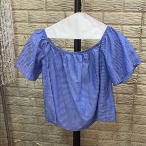 FINAL ❗️loose off the shoulder striped top